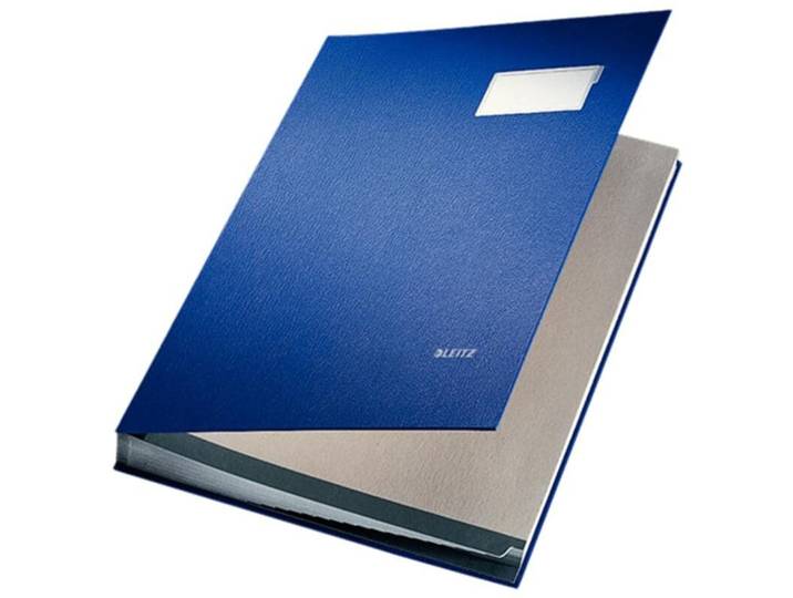 Unterschriftenmappe Leitz Unterschriftsmappe A4 Blau - Dokumentenmappe