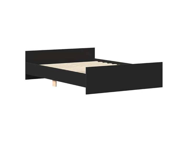 Lit Noir - BMK - Cadre de lit - sans matelas - Contemporain - noir 140x190 cm - Lit chambre&669090