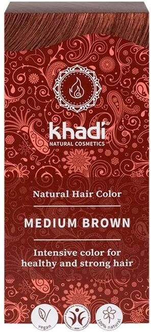 Khadi Tinta Herbal Castanho Médio 100g
