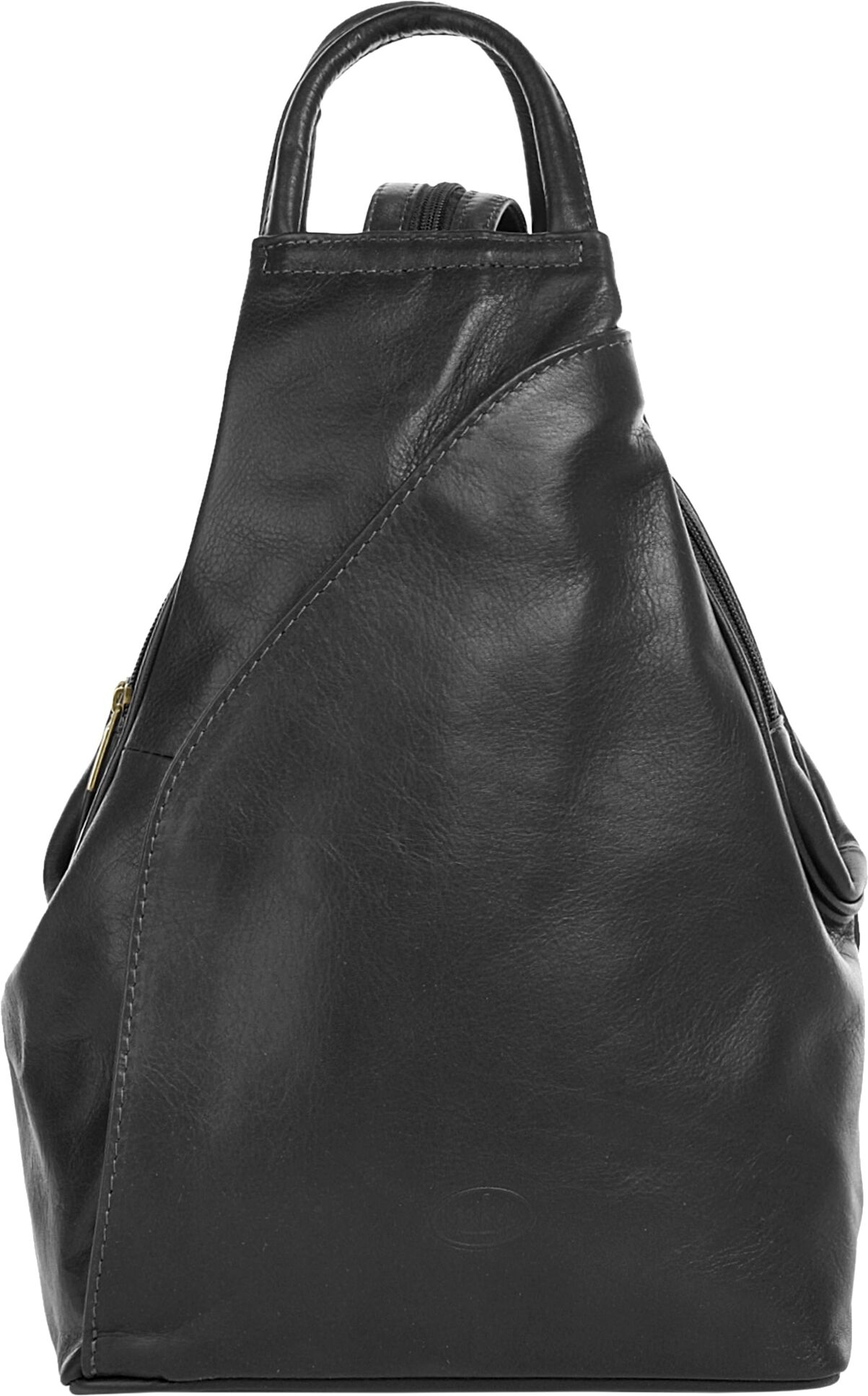 Cityrucksack PIKÉ "PIKÉ Damen echt Leder, Made in Italy", Damen, Gr. B/H/T: 32cm x 30cm x 14cm, onesize, schwarz, Leder, Rindsleder, Rucksäcke Cityrucksack, echt Leder, Made in Italy schwarz B/H/T: 32cm x 30cm x 14cm, onesize