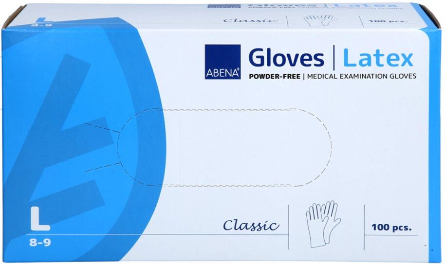 Latex-handschuhe Classic Unster.puderfrei L Natur