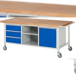 Fahrbare Werkbank 8000 - Modell 8563 B2000 x T900 x H880 mm