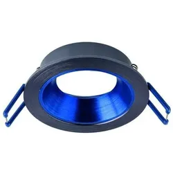 Rutec ALU11218 Einbauring MixMi, schwenkb.,ru, Aluminium schiefer/dunkelblau
