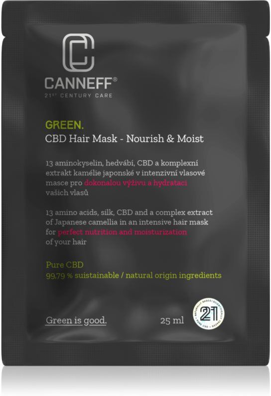 Canneff Green CBD Hair Mask masque hydratant régénérant cheveux 25 ml