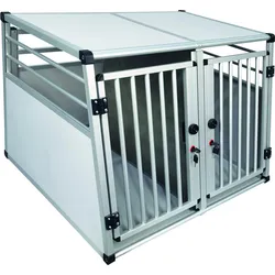 NOBBY Aluminium Autotransportbox doppelt "New Design" B x T x H: 92 x 88 x 68 cm