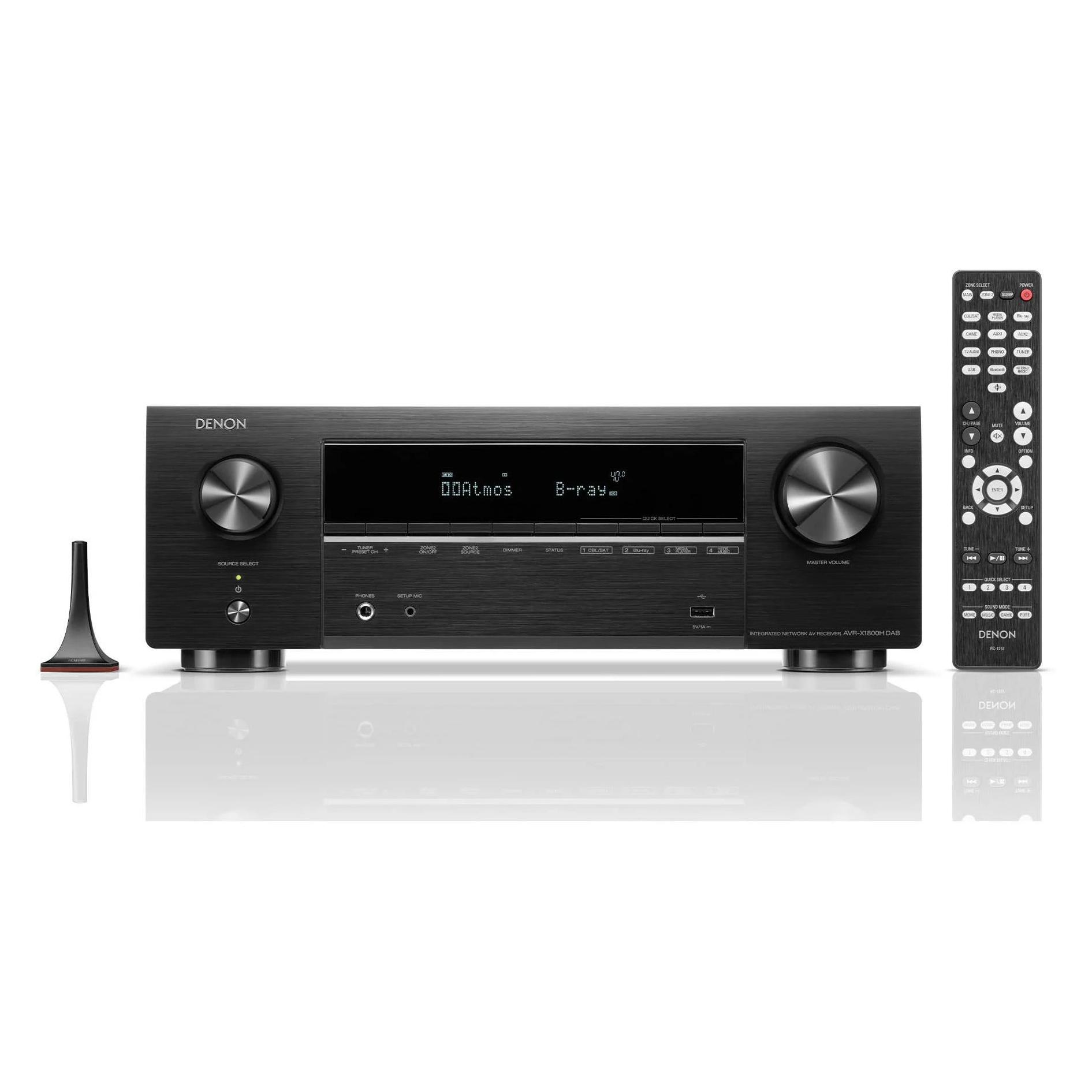 Denon AVR X1800H DAB (7.2 Kanal, AM, DAB, DAB+, FM) (AVRX1800HDABBKE2)