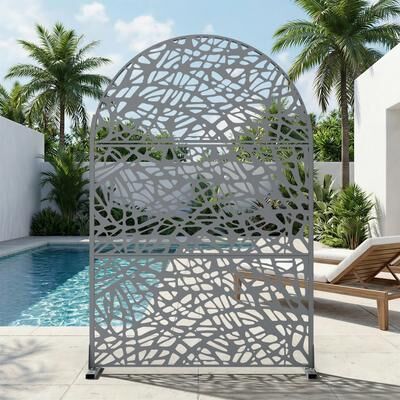 Dovelina Outdoor Privacy Screen Free Standing Net
