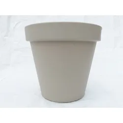 Pflanzkübel E&K, beige, Taupe rund Ø80cm, Pflanztopf Blumentopf Kübel XXL groß outdoor indoor