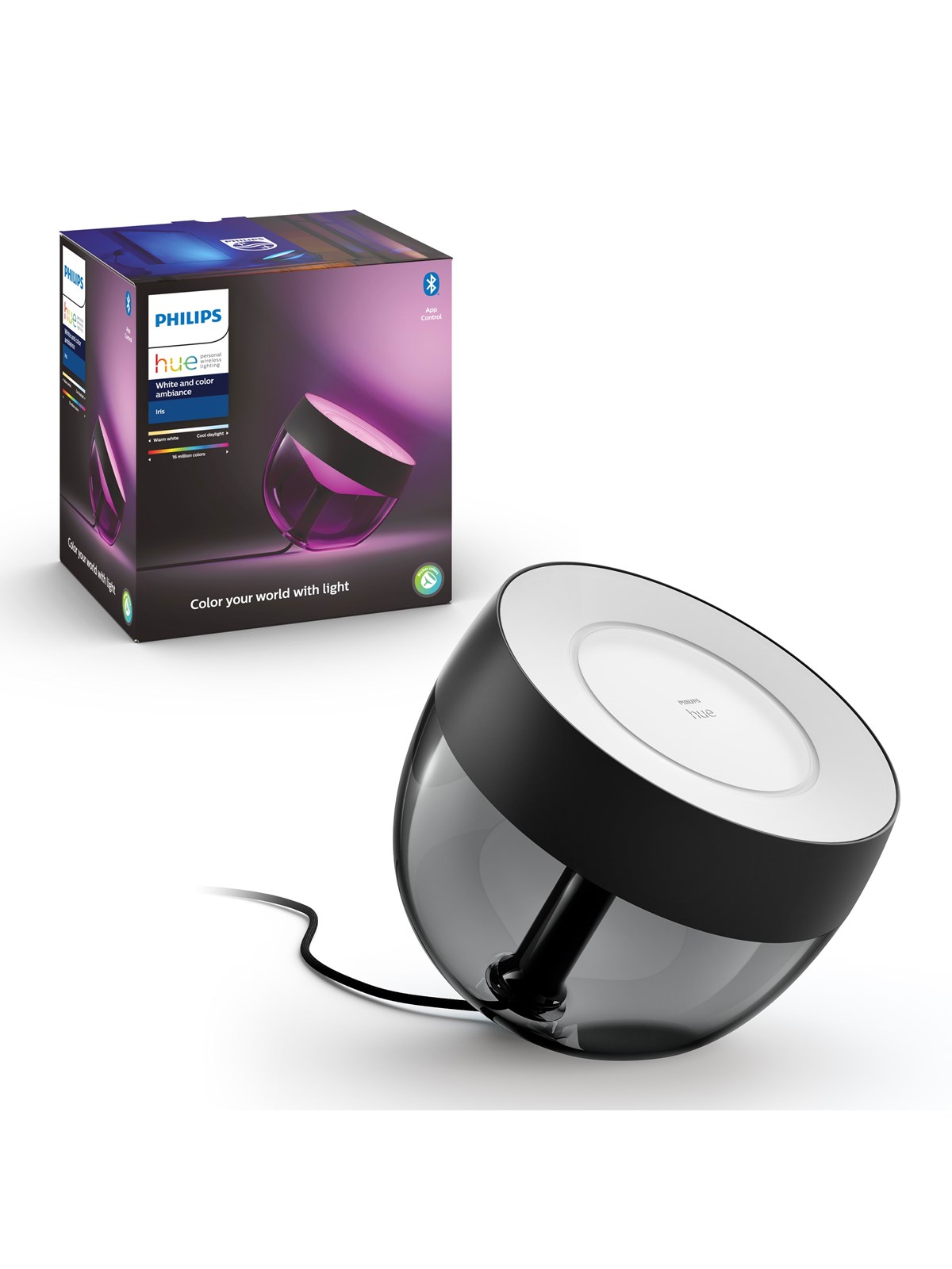 Philips Hue Iris Tragbare Tischleuchte - BT - Schwarz