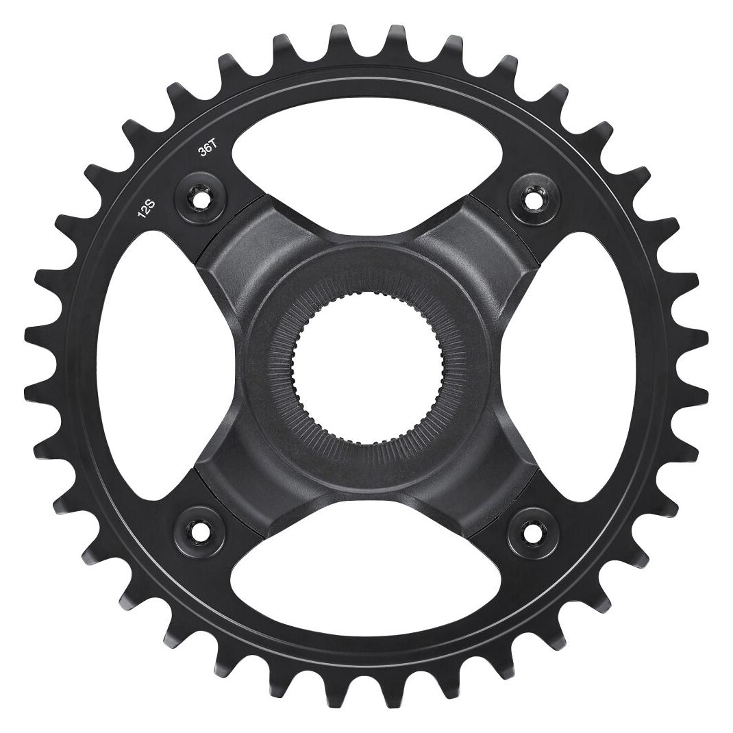 Shimano Kettenblatt STEPS SM-CRE70 36 Zä 55 mm Kettenlinie 12-Gänge schwarz (36) (ESMCRE7012B55A6XL)