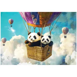 FOTOTAPETE Kinderzimmer Tiere Wolken Tapete Kinder 200x140