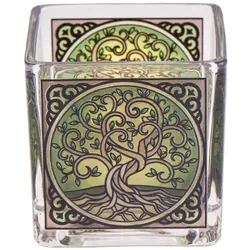 Teelichtglas - Yggdrasil