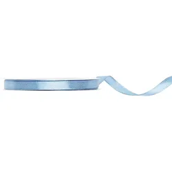 Satin Geschenkband babyblau hellblau 25m 6mm breit