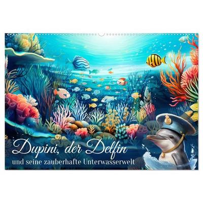 Dupini, der Delfin, und seine zauberhafte Unterwasserwelt (Wandkalender 2027 DIN A2 quer), CALVENDO Monatskalender