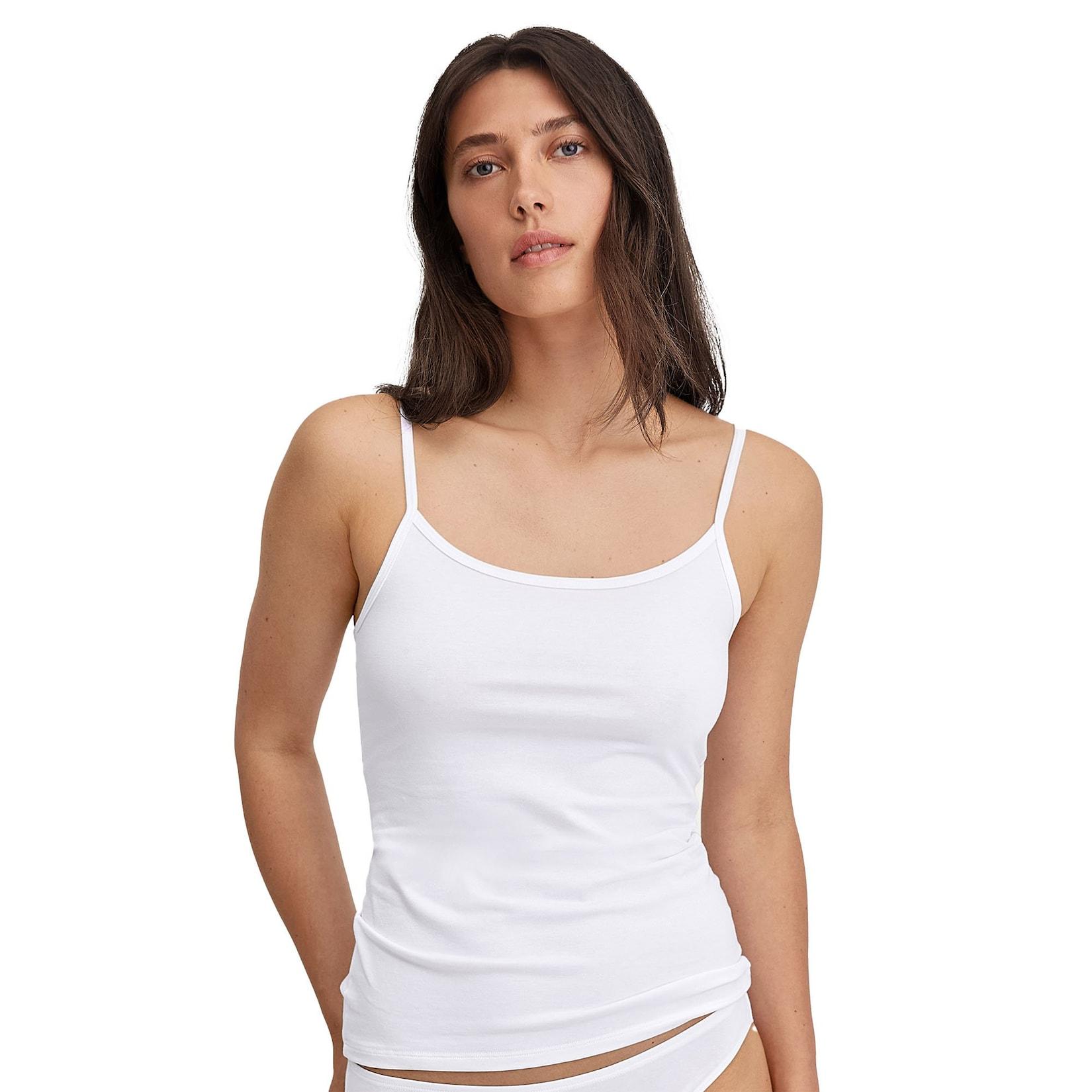 Spaghetti-Top Essential Cotton Damen Unterhemd