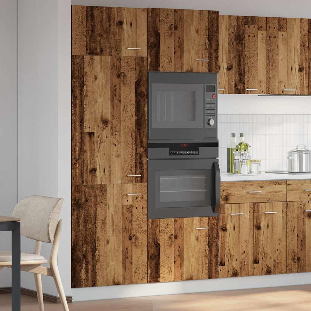 vidaXL Armoire réfrigérée "Lyon" Bois ancien 60 x 57 x 207 cm Bois d'ingénierie