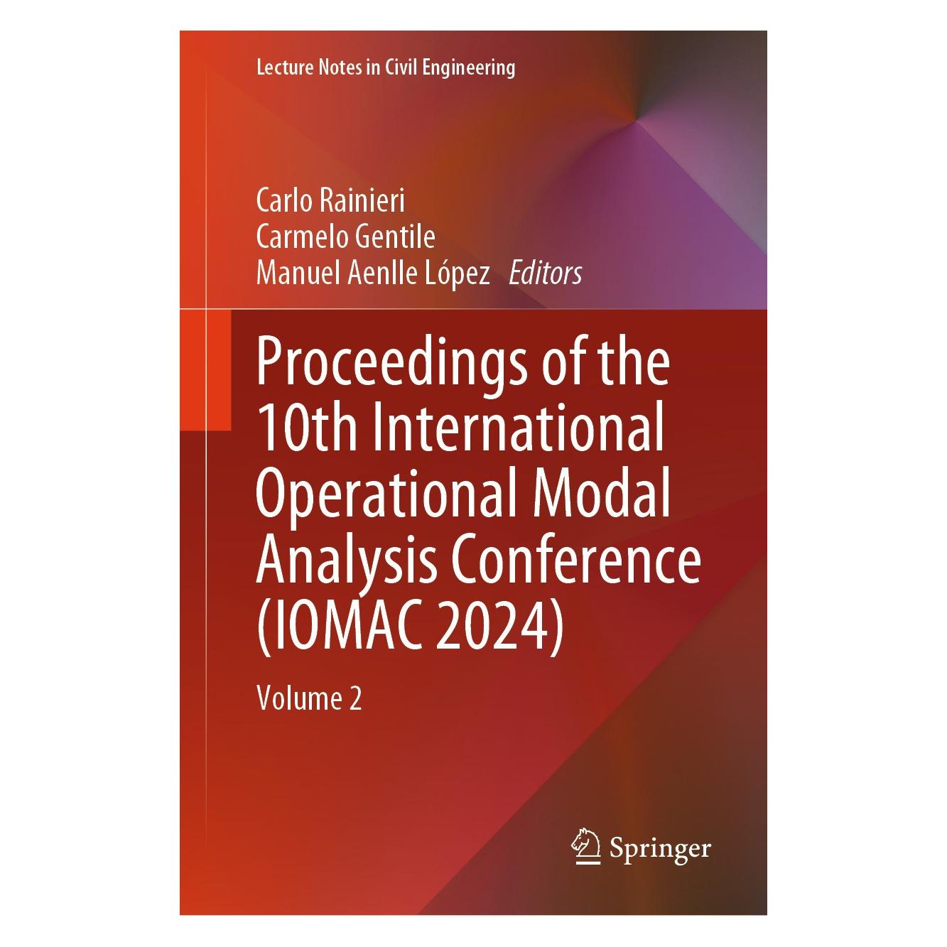 Springer Proceedings of the 10th International Operational Modal Analysis Conference (IOMAC 2024) (Englisch, Hardcover, Carlo Rainieri, Carmelo Gentile, Manuel Aenlle López) (9783031614248)