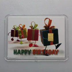 Goldbarren 1g "Geschenke/Happy Birthday" (Motiv)