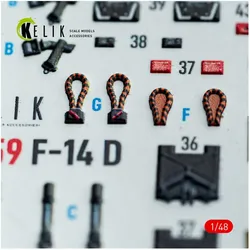 Kelik F-14D - interior 3D decals for GWH kit