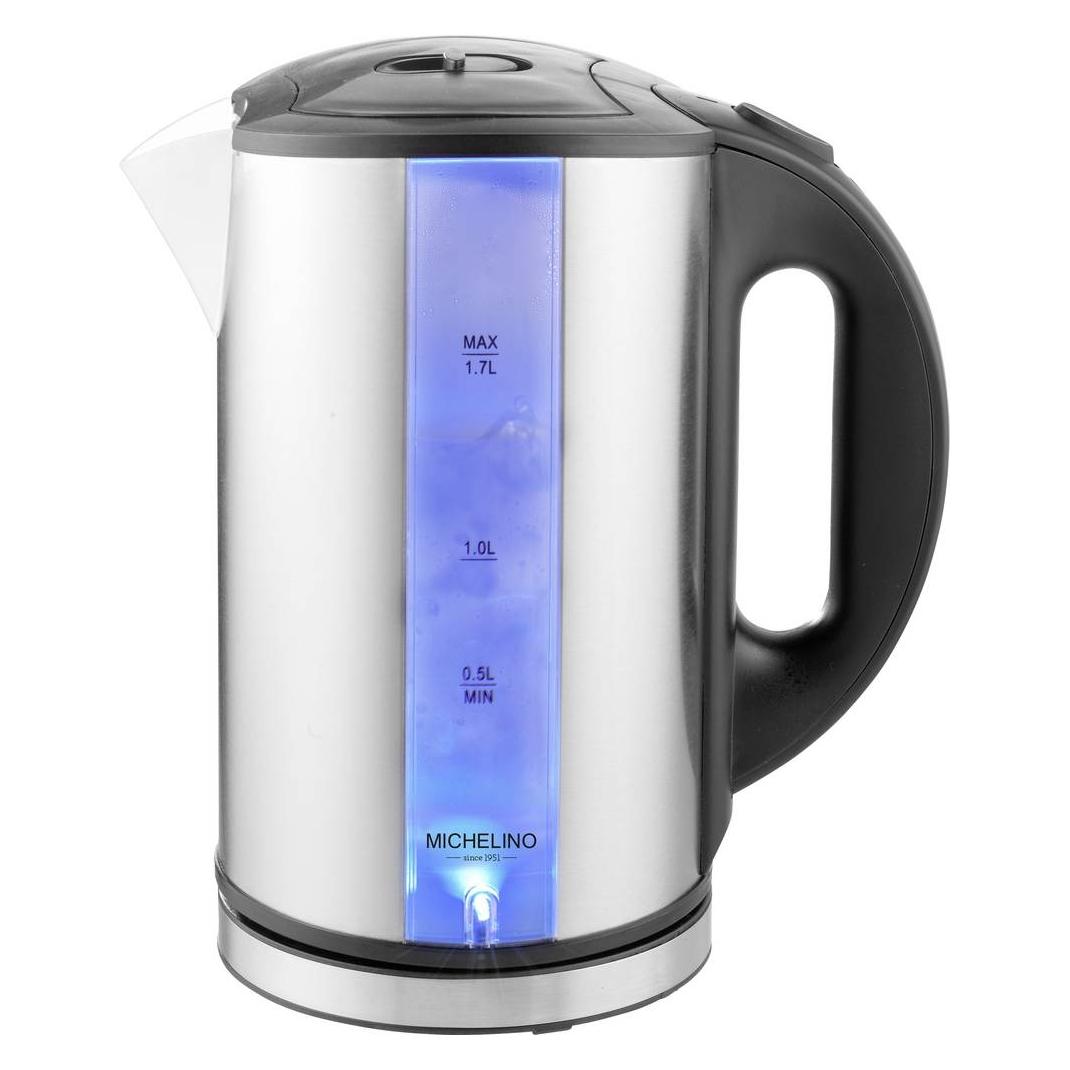 Catler Michelino Wasserkocher Edelstahl mit LED-Beleuchtung 1,7 Liter Wasserkocher Fa (1.70 l) (74320)