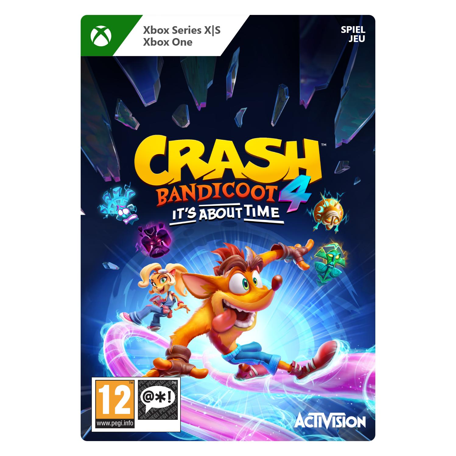 Microsoft Xbox Crash Bandicoot 4: Its About Time Download Code (Xbox One S, Xbox One X, Xbox Series S, Xbox Series X) (G7Q-00258)