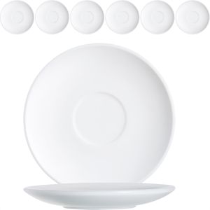 Arcoroc Untertasse Restaurant ARC 22720, weiß, Opalglas, rund, Ø 14 cm, 6 Stück