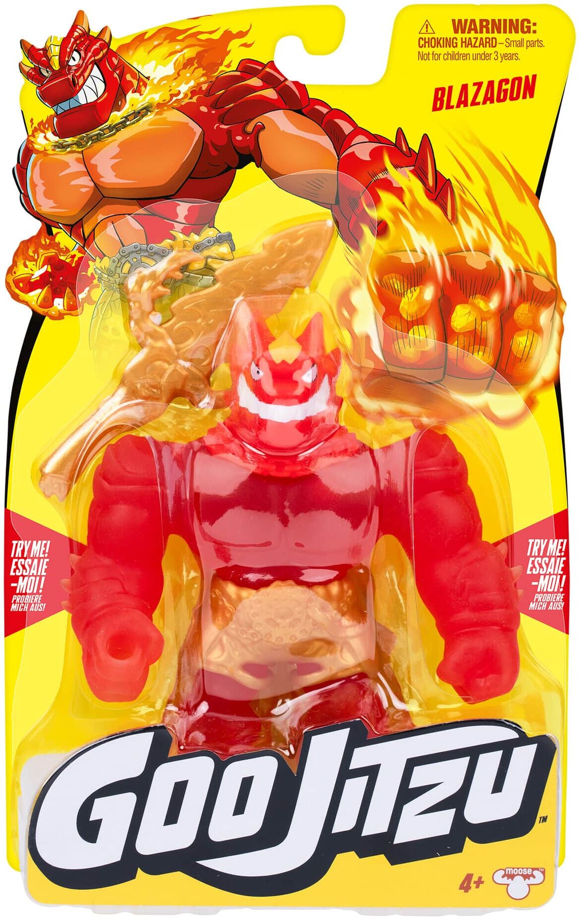 Heroes of Goo Jit Zu Series 15 Blazagon Stretchy Hero Pack - 5.5 in - Moose Toys