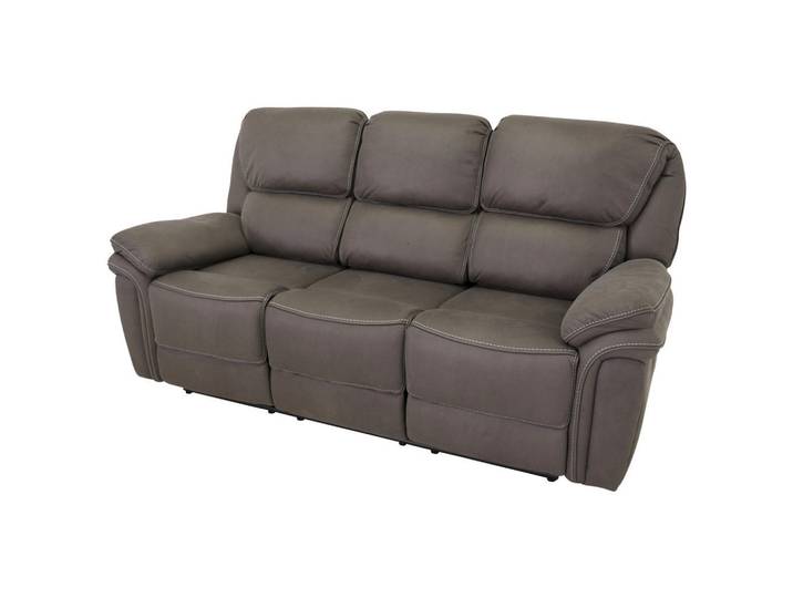 Livetastic 3-Sitzer-Sofa, Grau, Metall, 206x96x98 cm, Wohnzimmer, Sofas & Couches, Sofas, 3-Sitzer Sofas