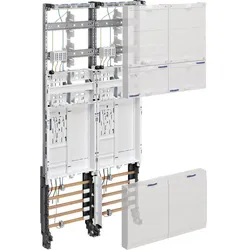 Hager Komplettfeld, univers Z, 1050mm, 2 Zählerplätze,eHz, 2-feld, NRW,SH,HH,MV,