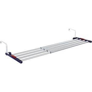 Leifheit Wäscheständer Quartett 42 Extendable, Balkon-Wäschetrockner, ausziehbar, Trockenlänge 4m