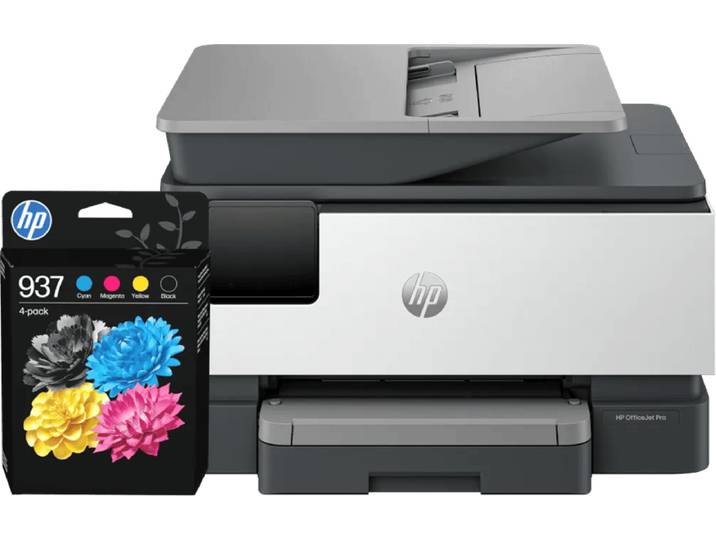 HP OfficeJet Pro 9120e + 1 set extra cartridges