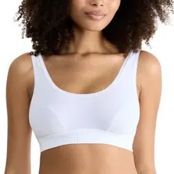 Sloggi BH Double Comfort Top Weiß Baumwolle 42 Damen