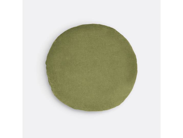 LA REDOUTE Galette de chaise ronde velours, Velvet Vert Mousse