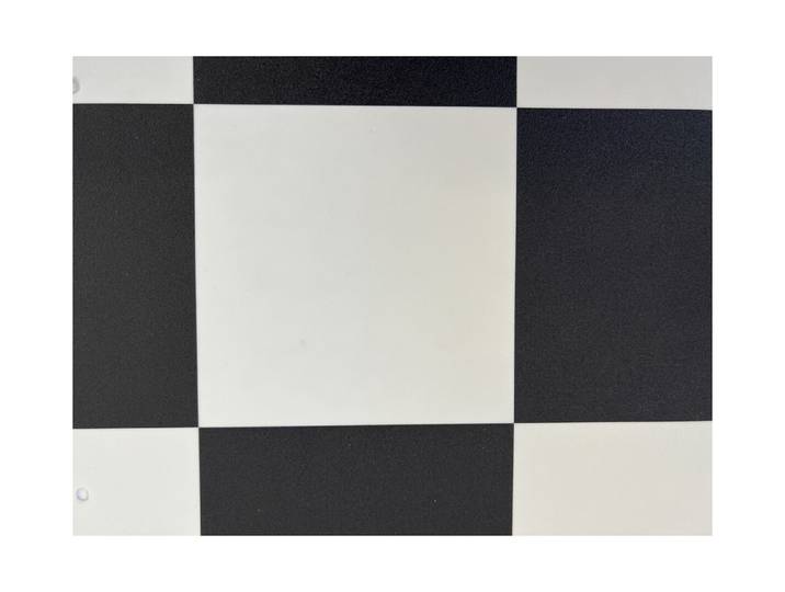 PVC-Bodenbelag Roma Schachbrett schwarz-weiss 2 m