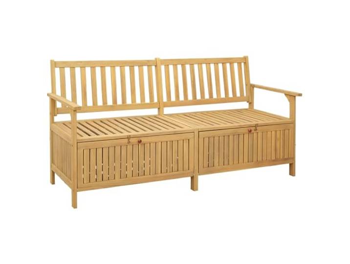 HKQWPBF Aufbewahrungsbank 2-Sitzer 170 x 63 x 84 cm Rechteckig mit Stauraum Stauraum unter Sitzfläche, ergonomische Rückenlehne, wetterfeste Materialien, pflegeleichte Oberfläche, modernes Design