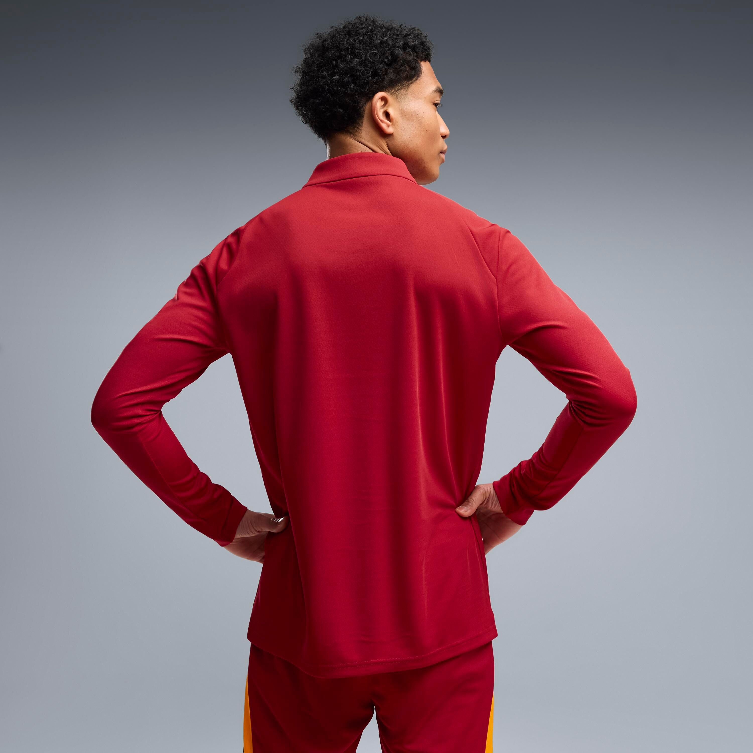 Langarmshirt PUMA "GSK TRAINING 14 ZIP TOP" Gr. XXXL, rot (schwarz cherry, summer sunset), Shirts, Herren, 3XL, Web, Obermaterial: 100% Polyester, unifarben, Langarmshirt, für vielseitige Einsatzmöglichkeiten, pflegeleicht, strapazierfähig schwarz cherry,
