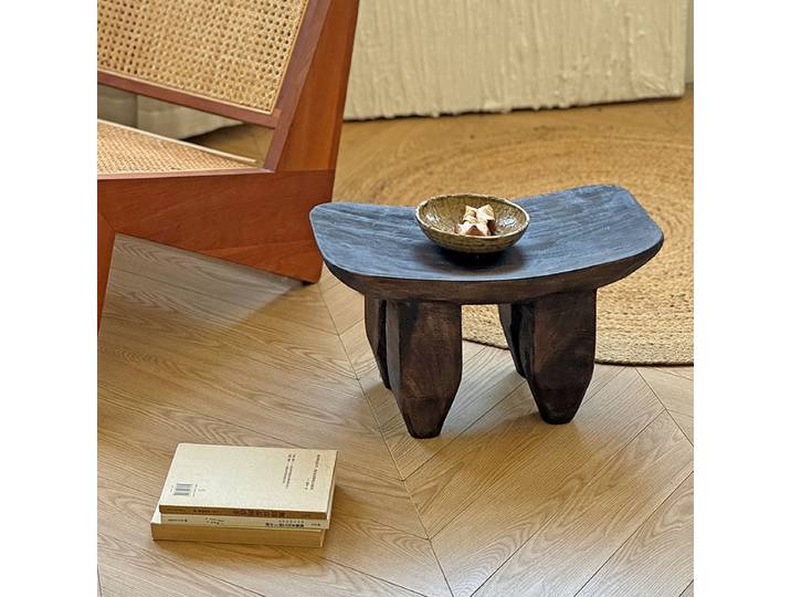 Tabouret en bois massif de Style japonais, tabouret à langer Vintage pour salon, banc bas décoratif, accessoire de photographie pour meubles de maison