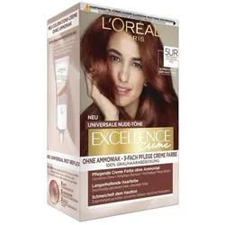 2x L'Oréal Paris, Haarfarbe, Excellence Universal Nude (5UR Universelles Rot)