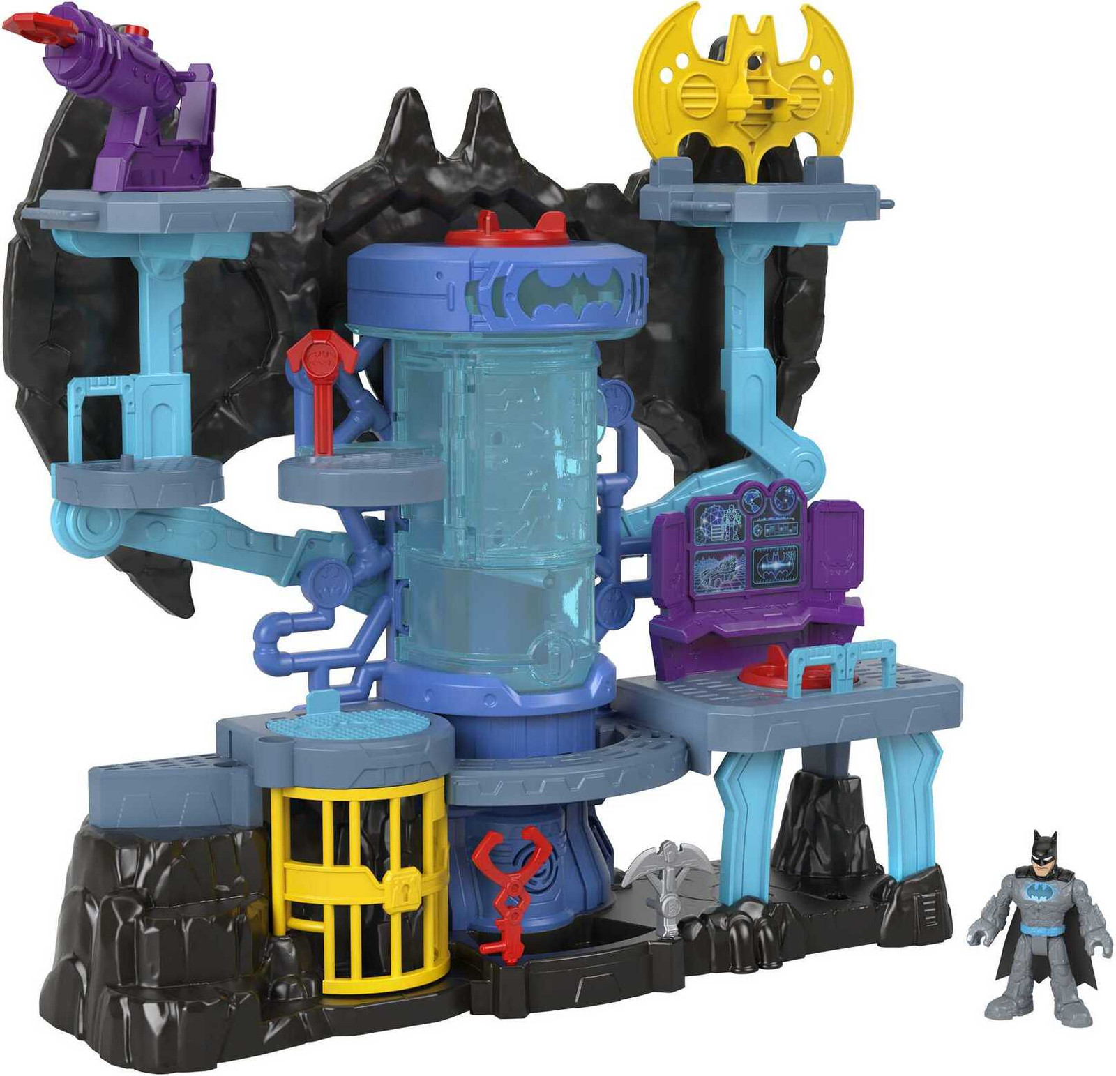 Imaginext DC Super Friends Bat-Tech Batcave speelset met Batman-figuur