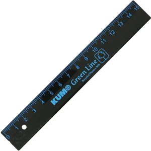 Kum Lineal L1 Green Line 3490121, 15 cm, Kunststoff, schwarz
