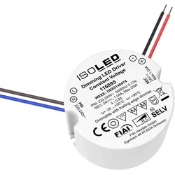 ISOLED LED Schalterdosen-PWM-Trafo 24V/DC, 0-25W, Tiefe 30mm, IP65, dimmbar, SELV ISO-116895