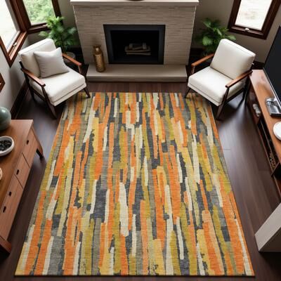 Addison Rugs Premium Washable Super Soft Global Stripes Mayfield Rug