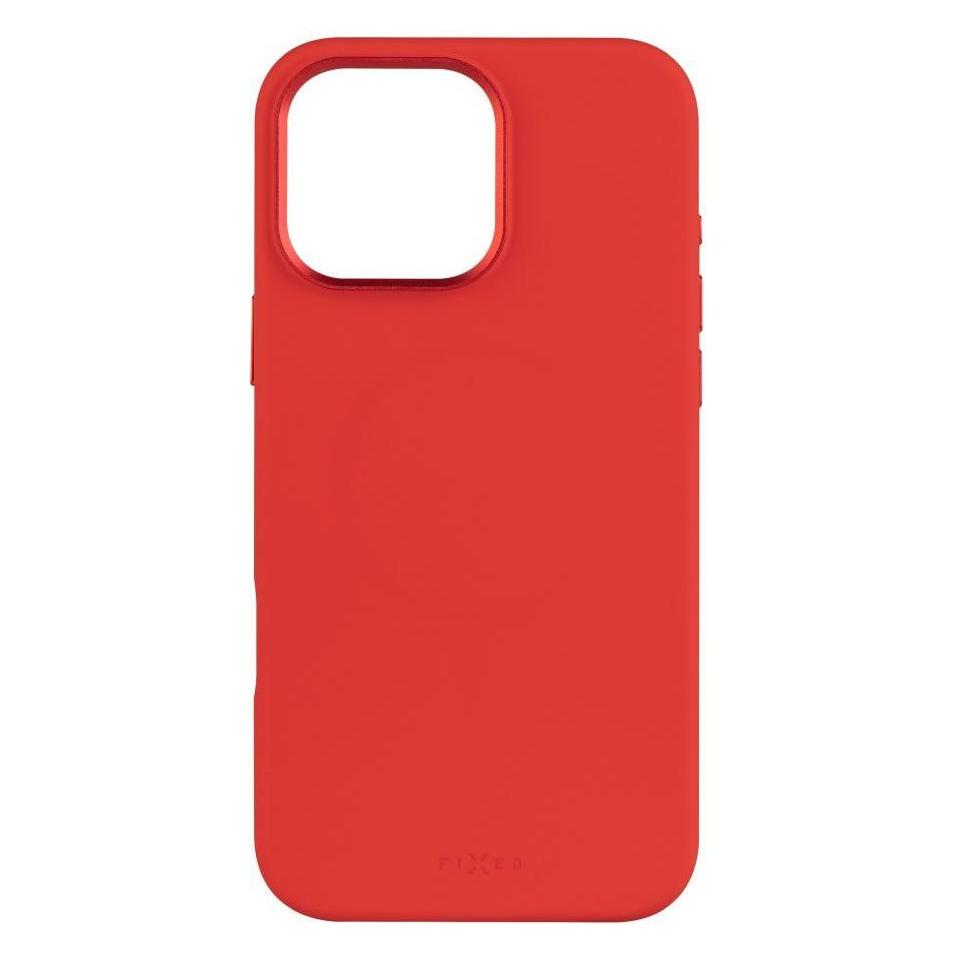 Fixed MagFlow korrigiert | Rückseite | Apfel | iPhone 16 Pro Max | Flüssiges Silizium | Rot (Apple iPhone 16 Pro Max) (FIXFLM2-1403-RD)