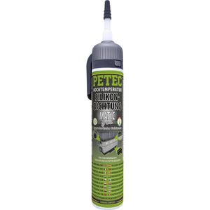 PETEC Dichtmasse Silikondichtung MATIC, 97620, 200ml, universal, grau, wasserdicht, hitzebeständig