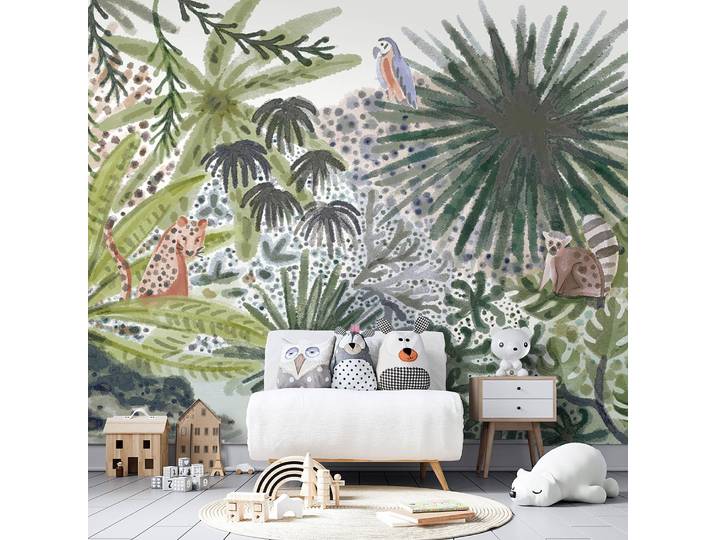 Vlies Fototapete Flora von Madagaskar 100 x 70cm Grün