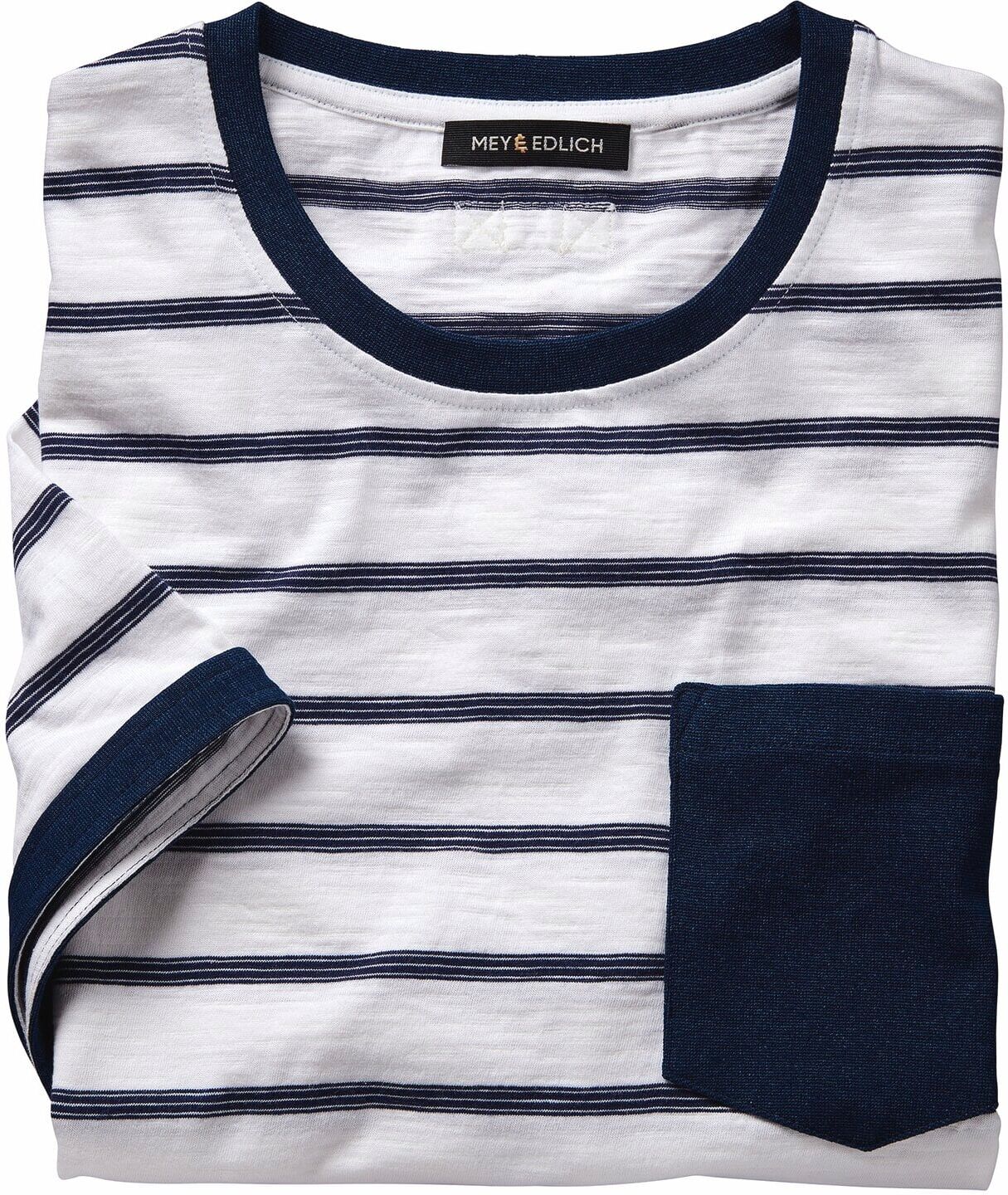 Mey & Edlich Breton-T-Shirt Blau M
