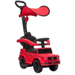 Lorelli Kinder Rutschauto Mercedes Benz G350D, Sonnendach, Schiebestange, Musik rot