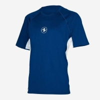 Aqualung - UPF40+ Rash Guard LF Shortsleve - Herren - Farbe: Marine/Weiß - Größe: L