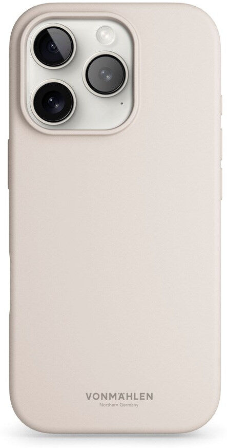 Vonmählen iPhone 16 Pro Eco Silikone Bagside Cover - MagSafe Kompatibel - Cream