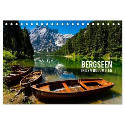 Bergseen in den Dolomiten (Tischkalender 2027 DIN A5 quer), CALVENDO Monatskalender